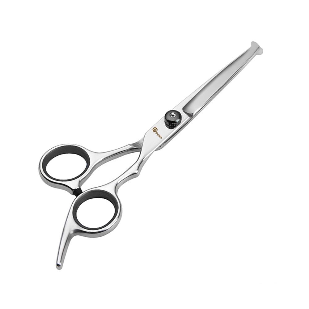 กรรไกรตัดขนสัตว์เลี้ยง ทรงตรง PETUS สีดำ