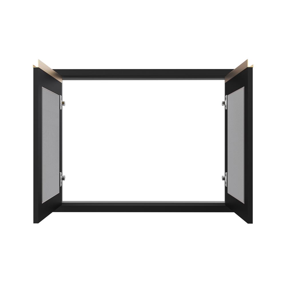 บานซิงค์คู่ระแนง JUPITER JUVENTAS 87x67 ซม. สีดำ