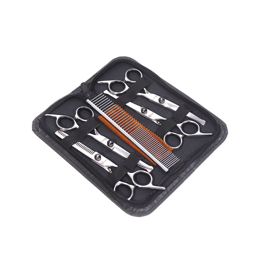 กรรไกรตัดขนสัตว์เลี้ยง PETUS สีดำ (ชุด 7 ชิ้น)