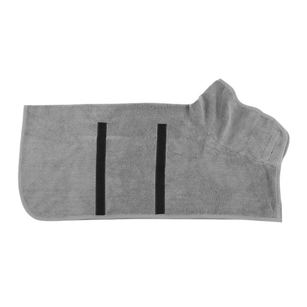 ชุดคลุมอาบน้ำสัตว์เลี้ยง PETUS ไซซ์ XS สีเทา