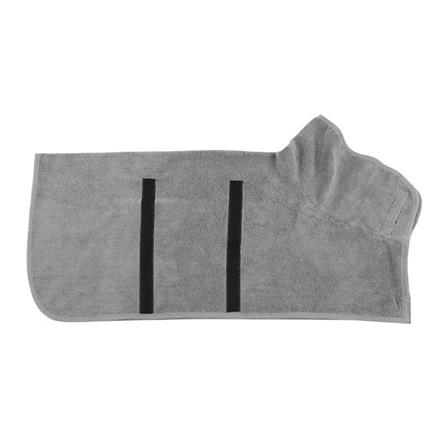 ชุดคลุมอาบน้ำสัตว์เลี้ยง PETUS ไซซ์ XS สีเทา_0