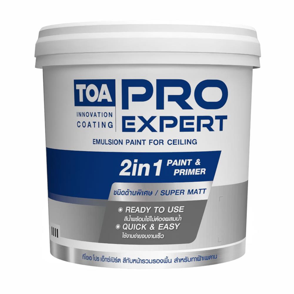 สีน้ำทาฝ้า ชนิดด้าน TOA PRO EXPERT CEILING PM777 9 ลิตร