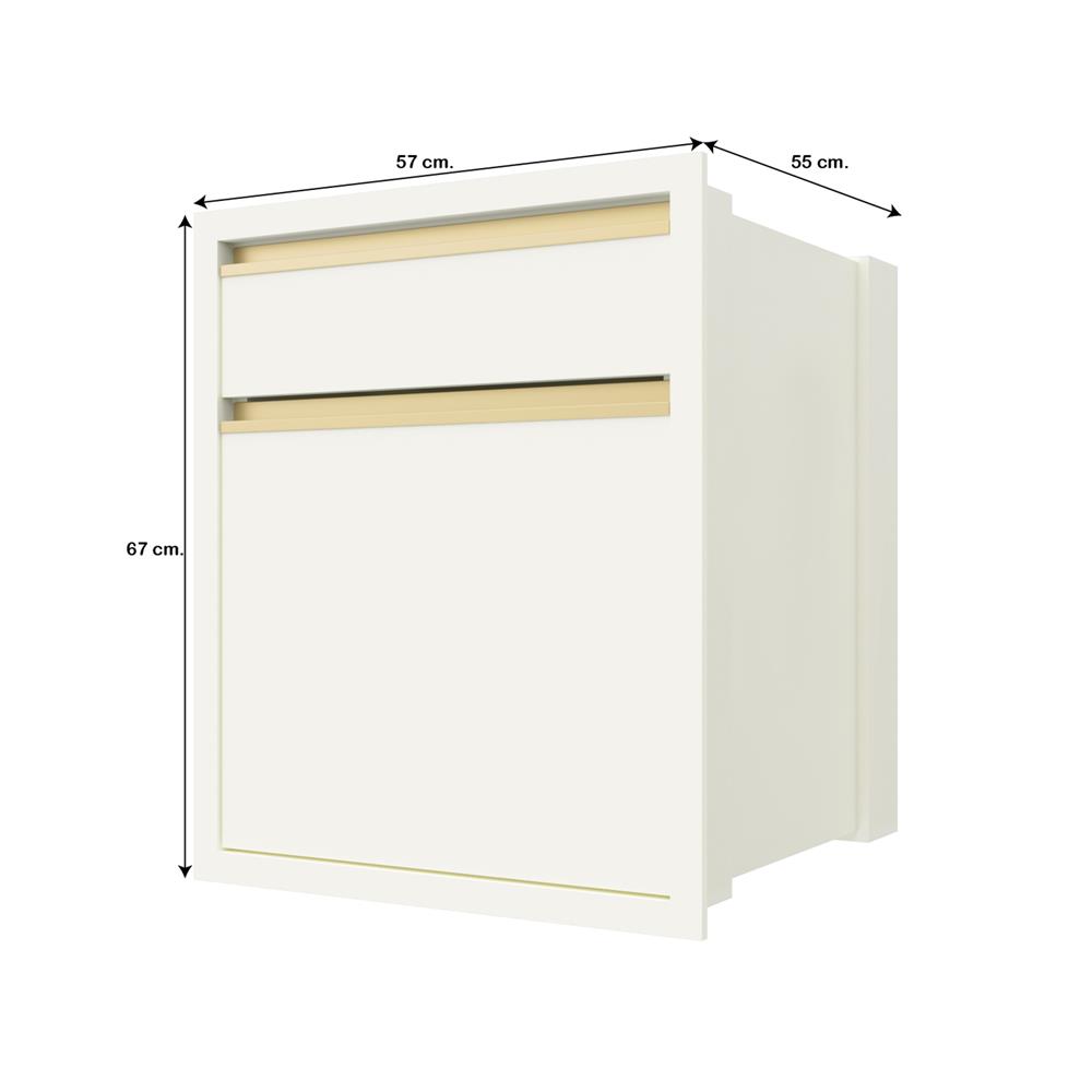 ตู้ลิ้นชัก JUPITER JUVENTAS 57x67 ซม. สีขาว