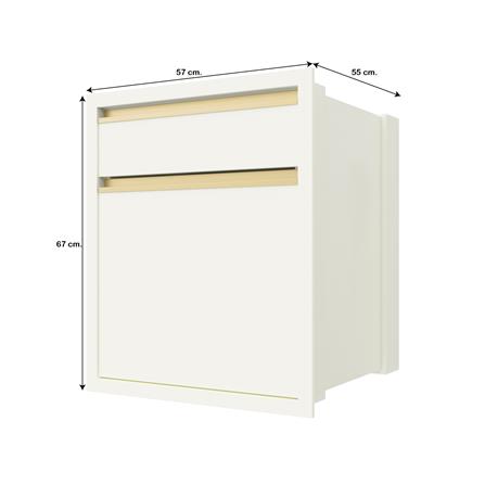 ตู้ลิ้นชัก JUPITER JUVENTAS 57x67 ซม. สีขาว_3