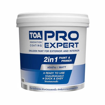 สีน้ำทาภายใน ชนิดด้าน TOA PRO EXPERT BASE A สีขาว ...