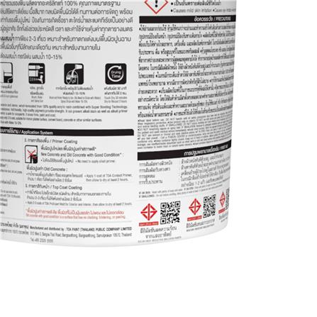 สีน้ำทาภายใน ชนิดด้าน TOA PRO EXPERT BASE A สีขาว 9 ลิตร_4