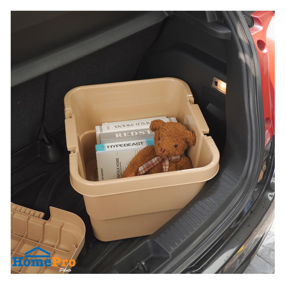 กล่องจัดเก็บท้ายรถ STACKO CARGO 30 ลิตร สีน้ำตาล