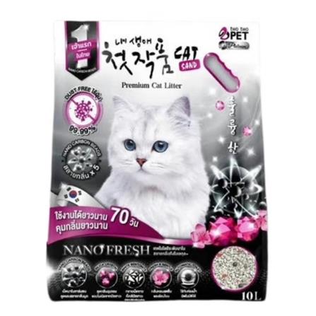 ทรายแมวภูเขาไฟ TWO TWO PET PREMIUM LITTER NANO FRESH 10 ลิตร_0