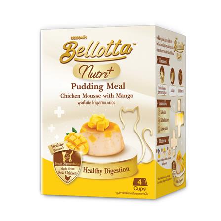 อาหารแมวเปียก BELLOTTA PUDDING MEAL MANGO (25 กรัม x 4 ชิ้น)_0