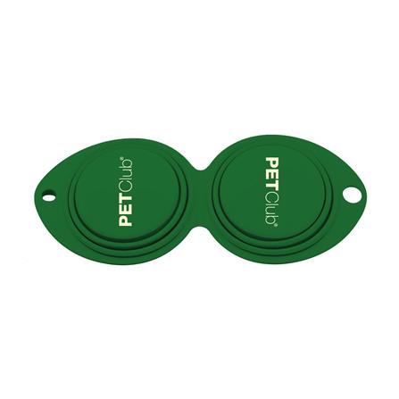 ชามอาหารสัตว์เลี้ยงพกพา PETCLUB TWIN TRAVEL BOWL สีเขียว_0