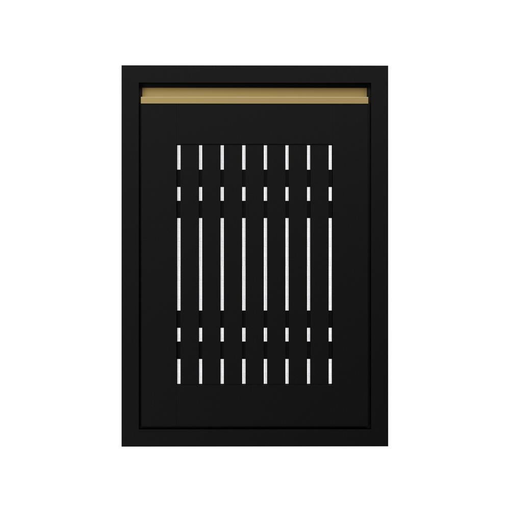 บานซิงค์เดี่ยวระแนง JUPITER JUVENTAS 47x67 ซม. สีดำ