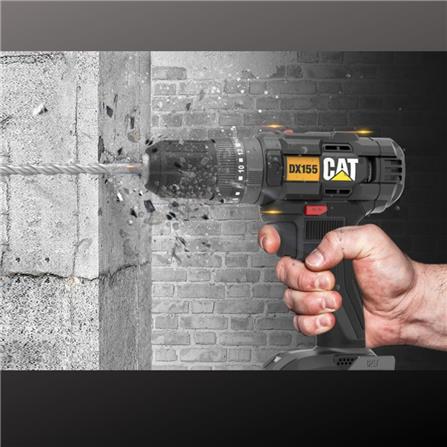 สว่านกระแทกไร้สาย (พร้อมแบตเตอรี่) CAT DX155 18 โวลต์_2