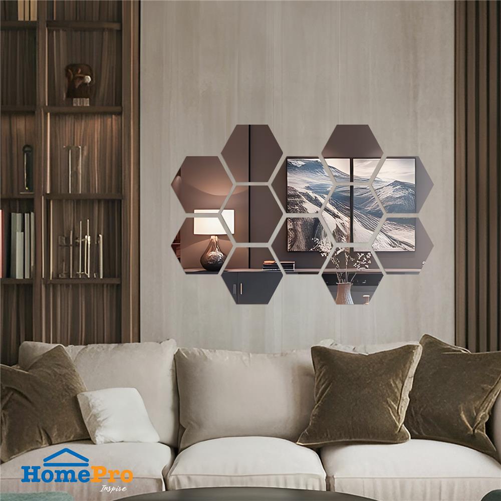 สติ๊กเกอร์ DIY HOME LIVING STYLE HIVE 18x15.5 ซม. (แพ็ก 12 ชิ้น)