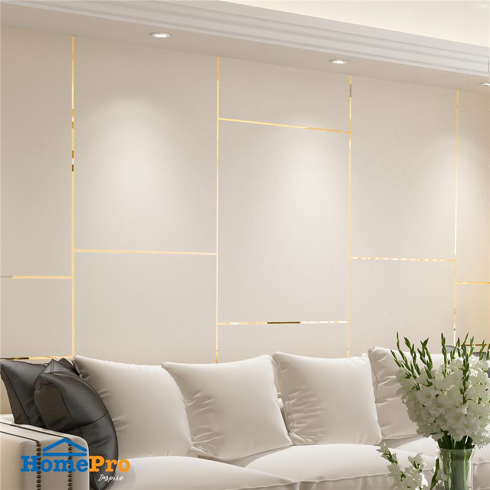 สติ๊กเกอร์ DIY HOME LIVING STYLE AC 1x50 ซม. สีทอง (แพ็ก 10 ชิ้น)