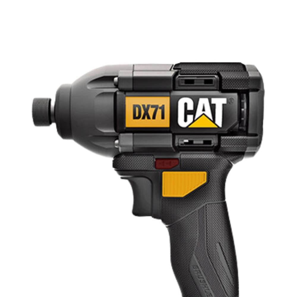 สว่านไร้สาย (พร้อมแบตเตอรี่) CAT DX71 18 โวลต์