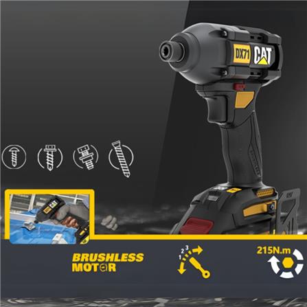 สว่านไร้สาย (พร้อมแบตเตอรี่) CAT DX71 18 โวลต์_3