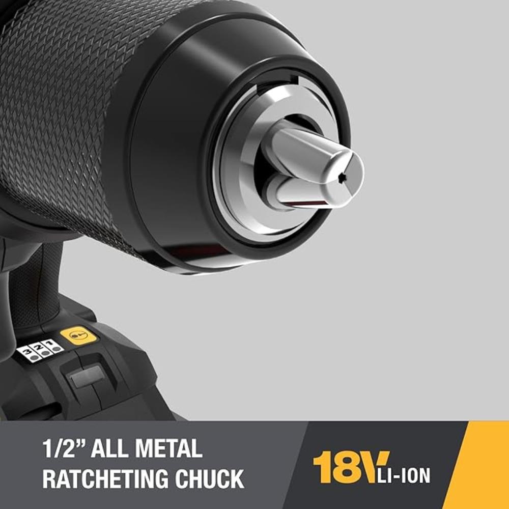 สว่านกระแทกไร้สาย (พร้อมแบตเตอรี่) CAT DX12 18 โวลต์