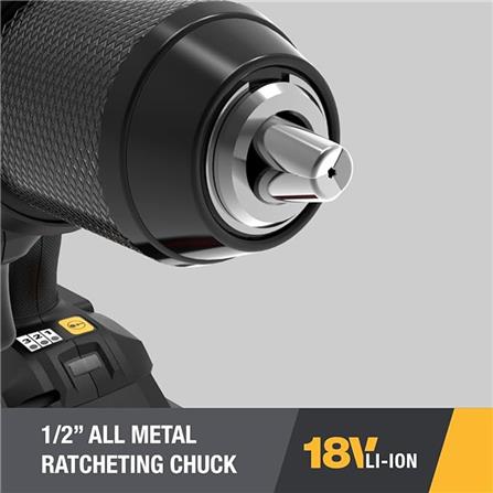 สว่านกระแทกไร้สาย (พร้อมแบตเตอรี่) CAT DX12 18 โวลต์_7