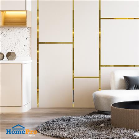 สติ๊กเกอร์ DIY HOME LIVING STYLE AC 2x50 ซม. สีทอง (แพ็ก 10 ชิ้น)_3