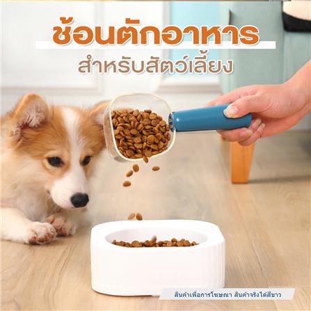 ช้อนตักอาหารสัตว์เลี้ยง PETUS สีขาว_1