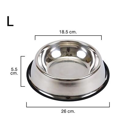 ชามอาหารสัตว์เลี้ยงกันลื่น 26 ซม. PETUS_5