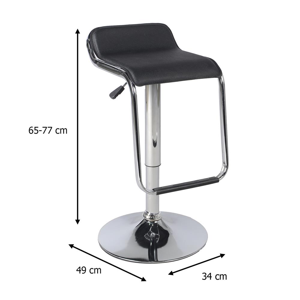 เก้าอี้บาร์ FURDINI MOTIN สีดำ