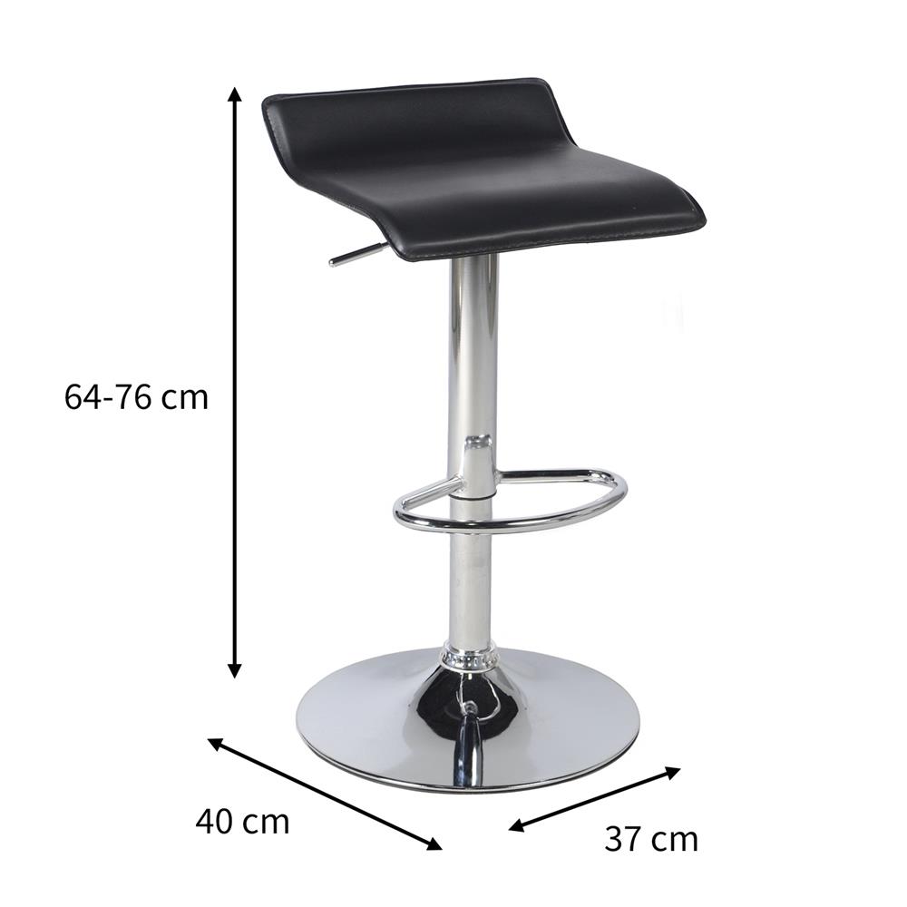 เก้าอี้บาร์ FURDINI MINTON สีดำ