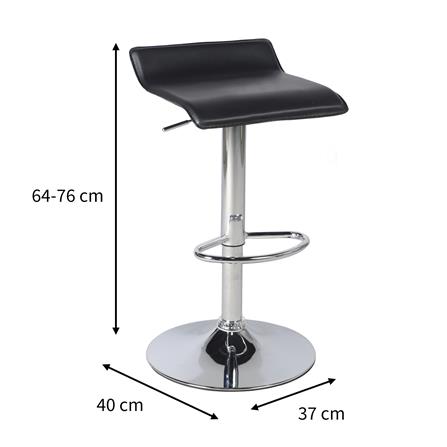 เก้าอี้บาร์ FURDINI MINTON สีดำ_9