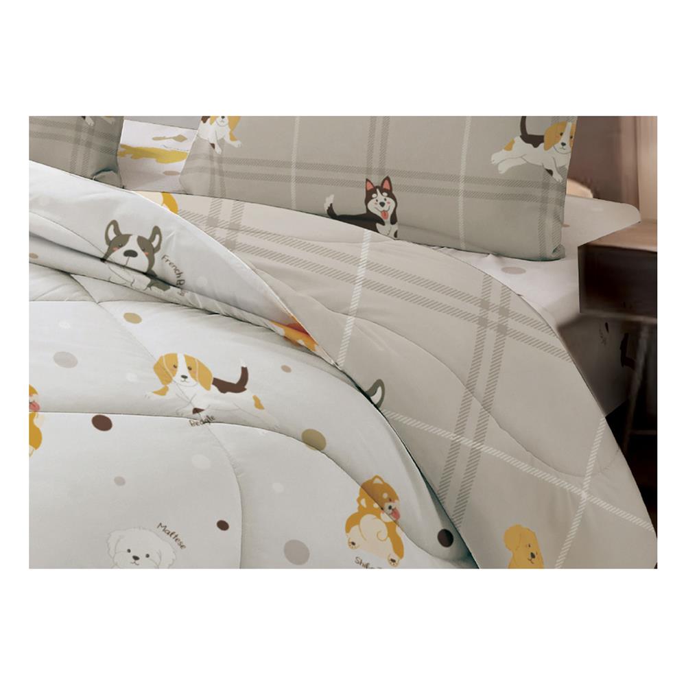 ชุดผ้าปูที่นอน 6 ฟุต (ชุด 5 ชิ้น) FROLINA MICROTEX DF067