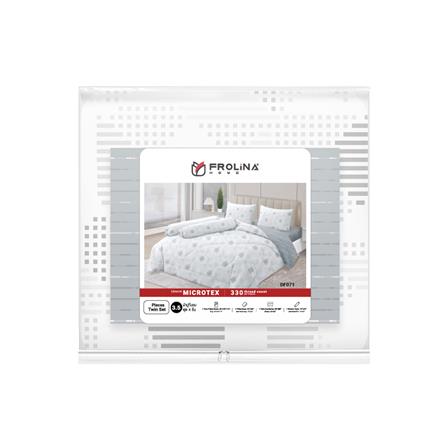 ชุดผ้าปูที่นอน 3.5 ฟุต (ชุด 4 ชิ้น) FROLINA MICROTEX DF071_4