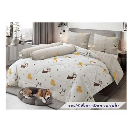 ชุดผ้าปูที่นอน 5 ฟุต (ชุด 6 ชิ้น) FROLINA MICROTEX DF067_0