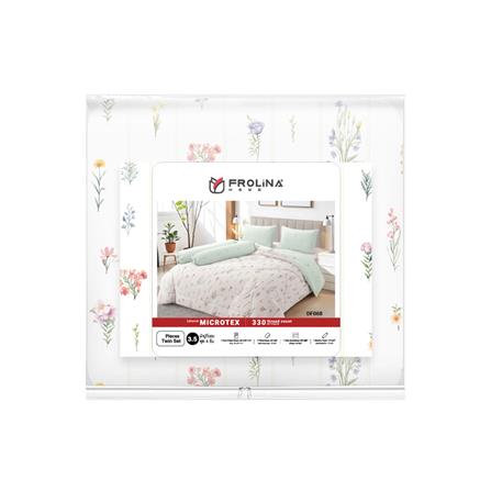 ชุดผ้าปูที่นอน 3.5 ฟุต (ชุด 4 ชิ้น) FROLINA MICROTEX DF068_4