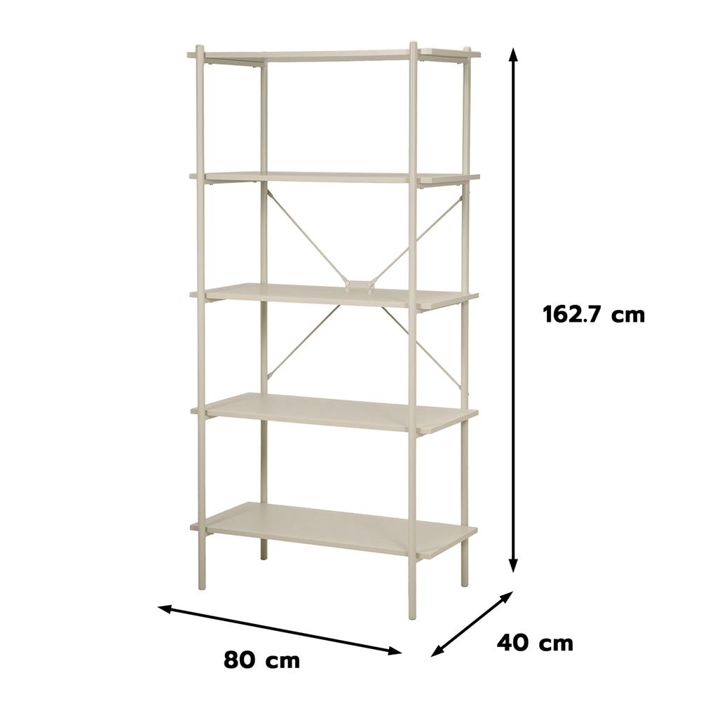 ชั้นวางของโล่ง 5 ชั้น FURDINI SECA BS-1741H 80 ซม. สีครีม