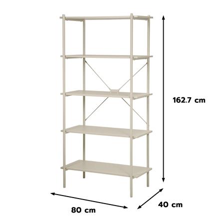 ชั้นวางของโล่ง 5 ชั้น FURDINI SECA BS-1741H 80 ซม. สีครีม_8