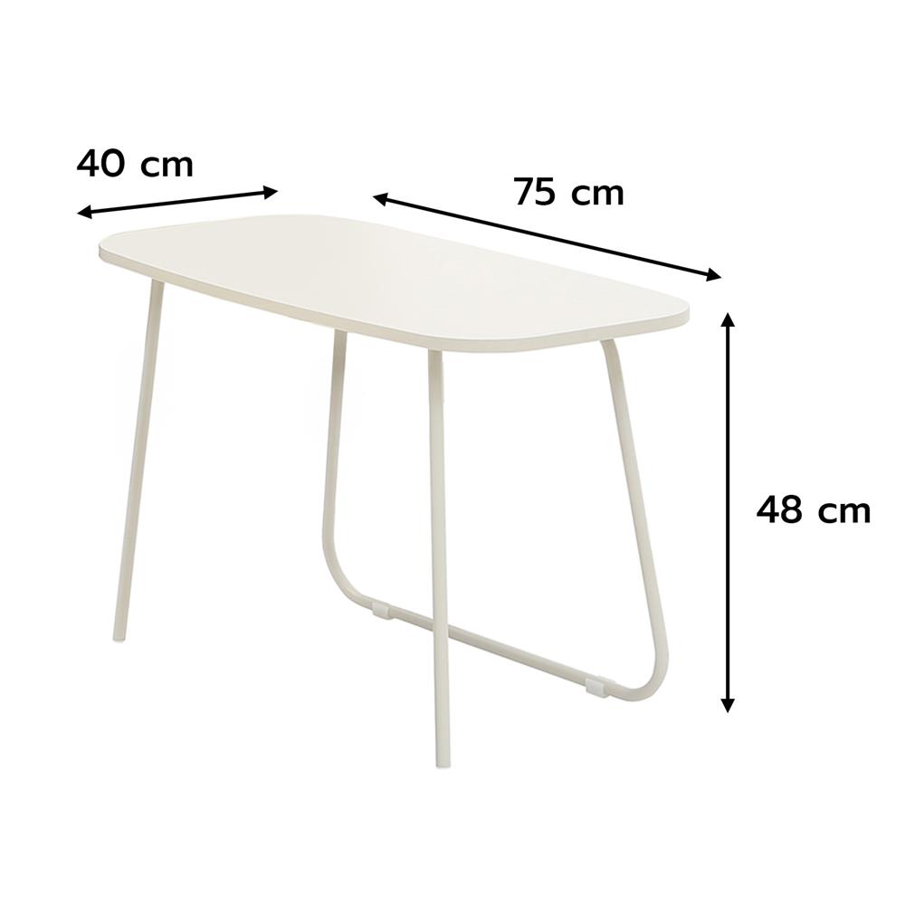 โต๊ะกลาง 2 ชิ้น FURDINI SECA 120 ซม. สีครีม