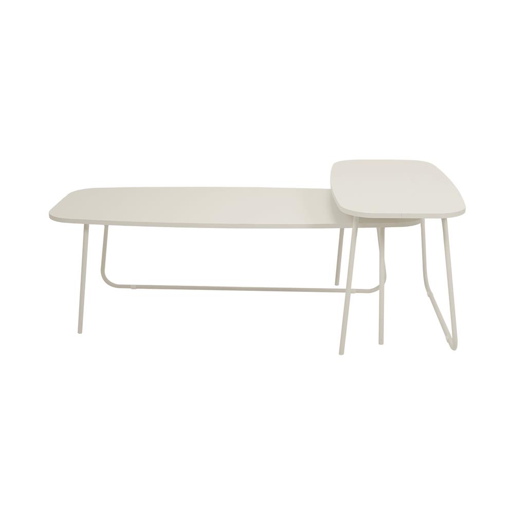 โต๊ะกลาง 2 ชิ้น FURDINI SECA 120 ซม. สีครีม