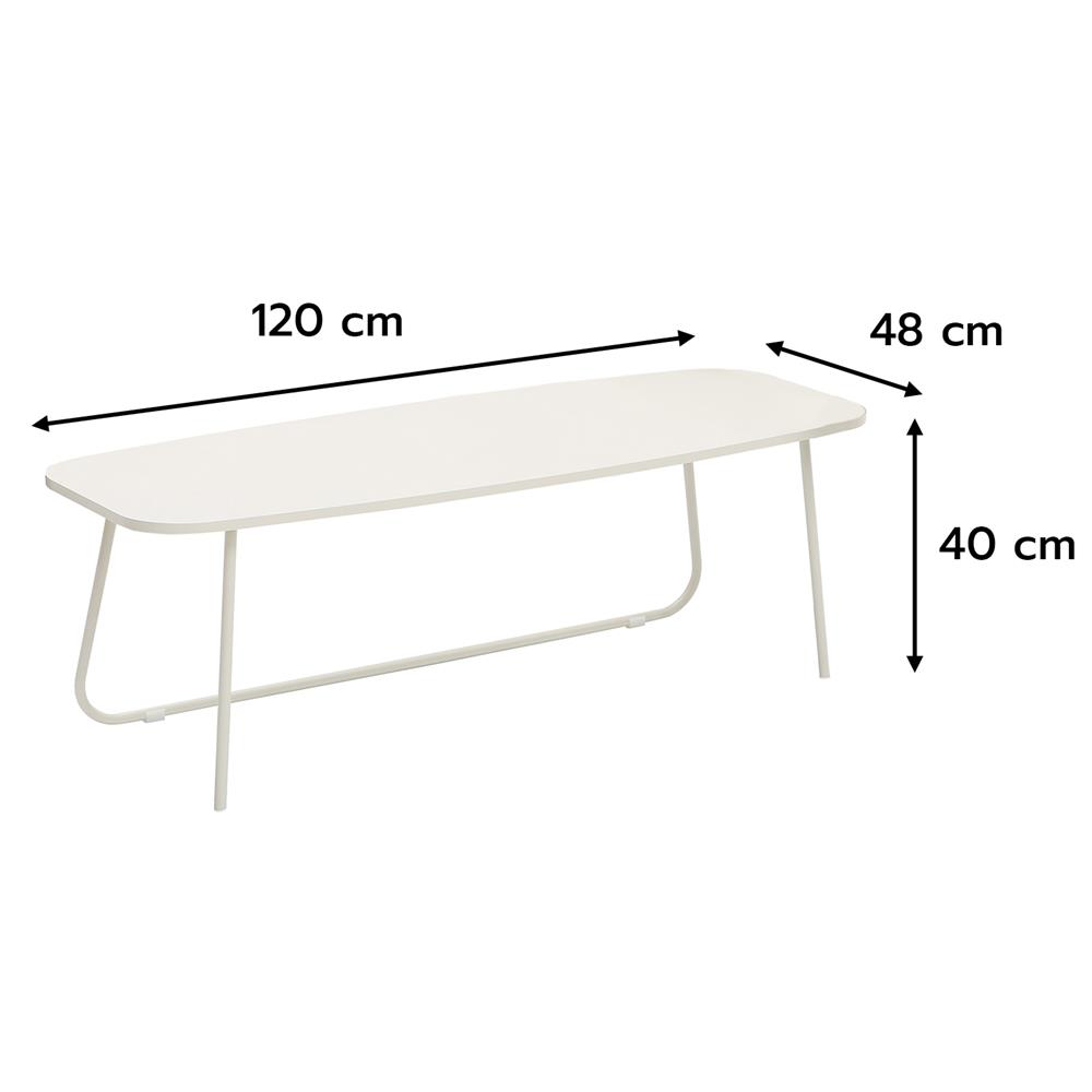 โต๊ะกลาง 2 ชิ้น FURDINI SECA 120 ซม. สีครีม