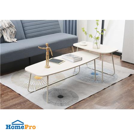 โต๊ะกลาง 2 ชิ้น FURDINI SECA 120 ซม. สีครีม_5