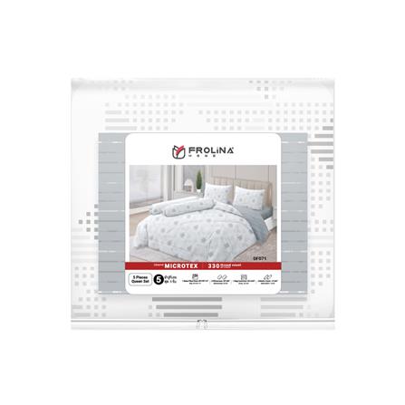 ชุดผ้าปูที่นอน 5 ฟุต (ชุด 6 ชิ้น) FROLINA MICROTEX DF071_4