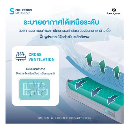 ที่นอน 6 ฟุต BEDGEAR S3 (พร้อมหมอนหนุน 2 ใบ)_9