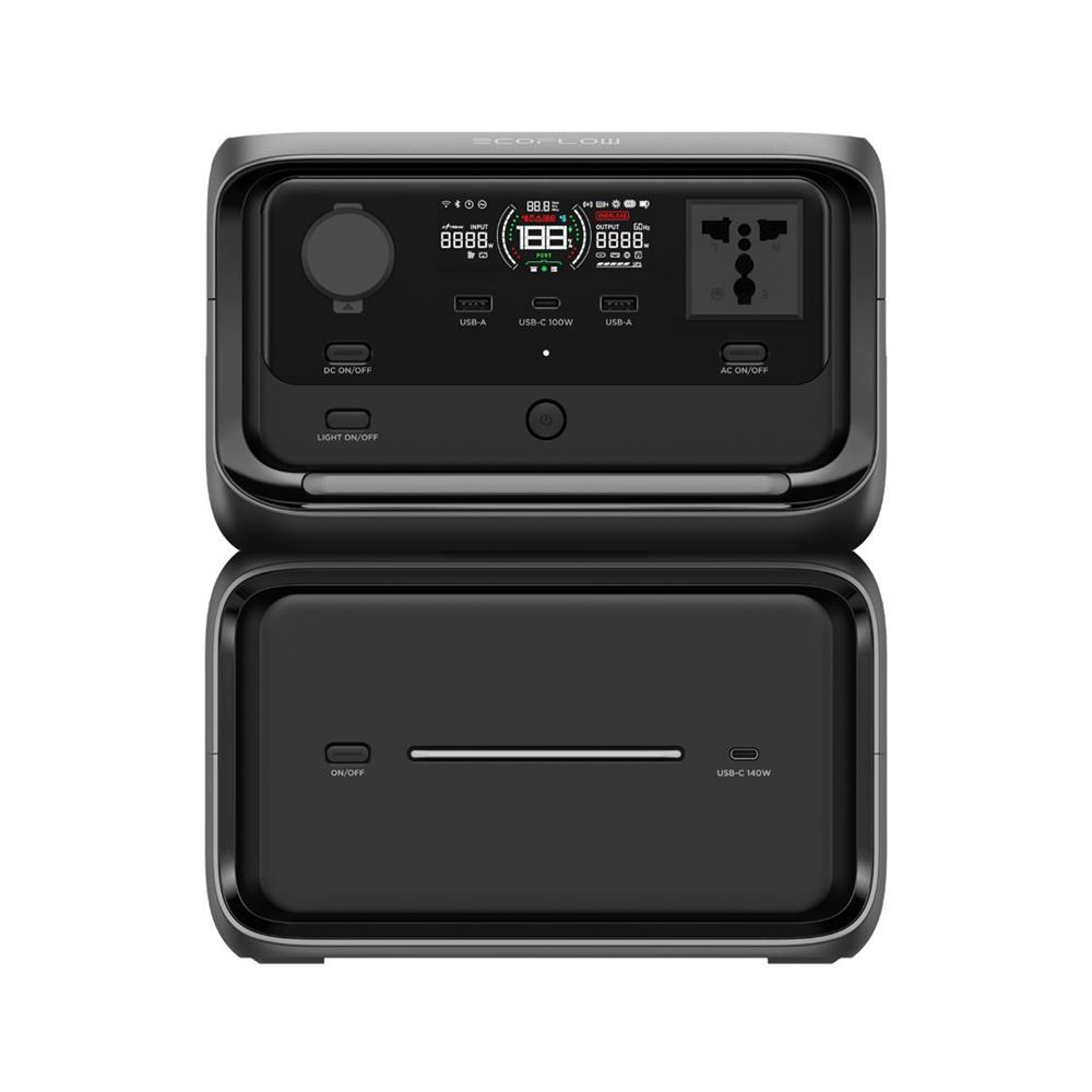 POWER BOX ECOFLOW RIVER 3 MAX PLUS 600 วัตต์ สีดำ