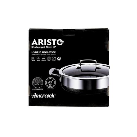 หม้อตื้นสเตนเลส 30 ซม. AMERCOOK ARISTO PRO_1