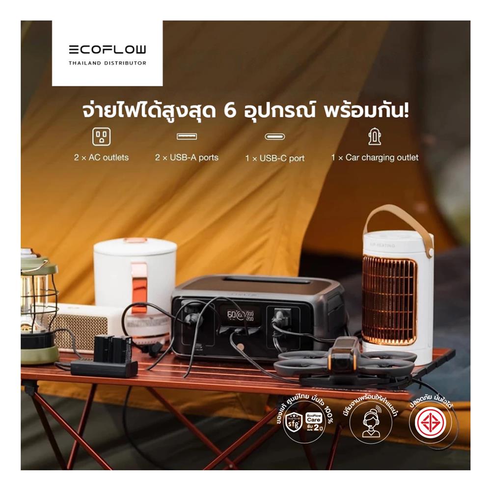 POWER BOX ECOFLOW RIVER 3 300 วัตต์ สีดำ