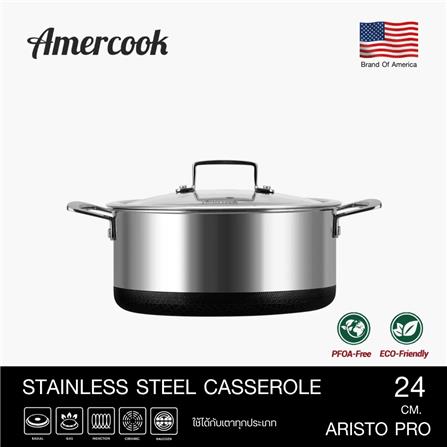 หม้อสเตนเลส 24 ซม. AMERCOOK ARISTO PRO_3