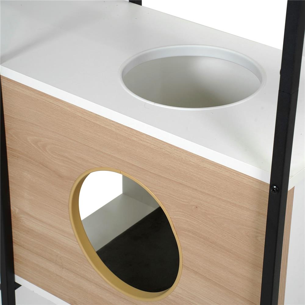 ชั้นวางของผสม 4 ชั้น FURDINI TINY GEN 1 81.8 ซม. สีธรรมชาติ/ขาว