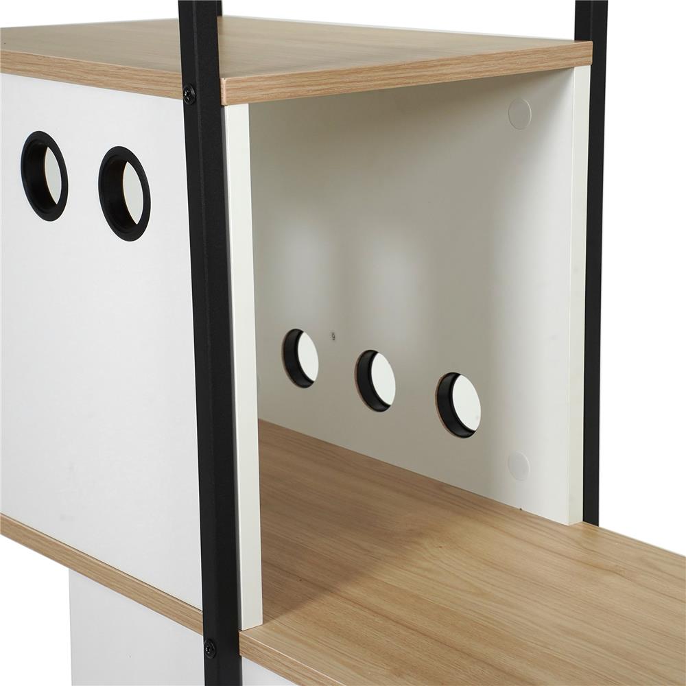 ชั้นวางของผสม 5 ชั้น FURDINI TINY GEN 2 81.8 ซม. สีธรรมชาติ/ขาว