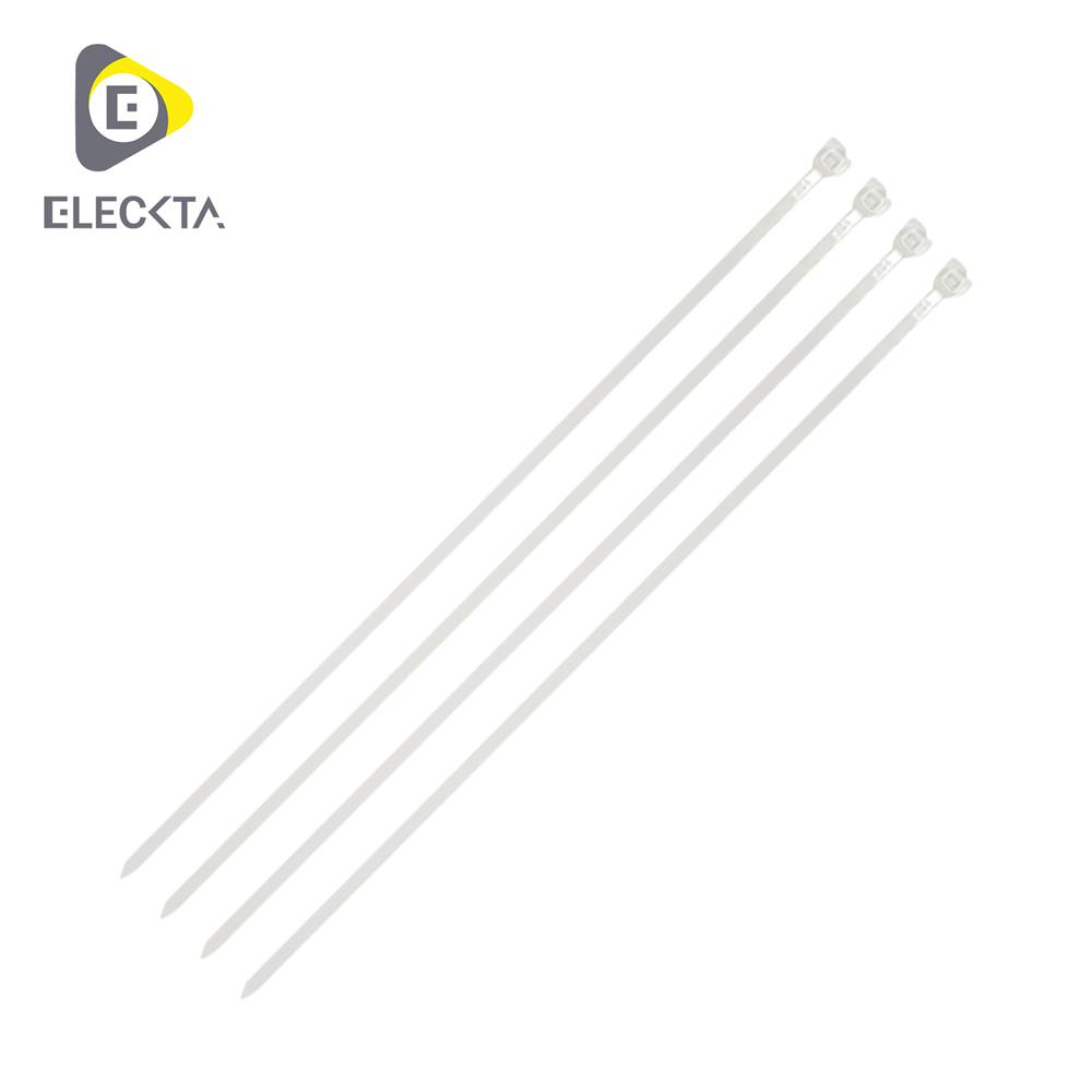 เคเบิ้ลไทร์ ELECKTA 10 นิ้ว สีขาว (แพ็ก 100 เส้น)