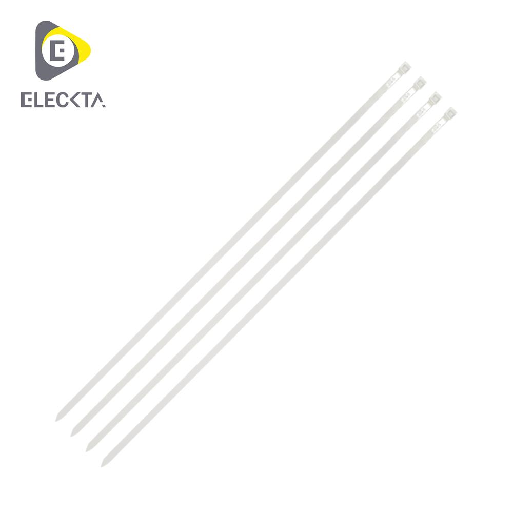 เคเบิ้ลไทร์ ELECKTA 12 นิ้ว สีขาว (แพ็ก 100 เส้น)