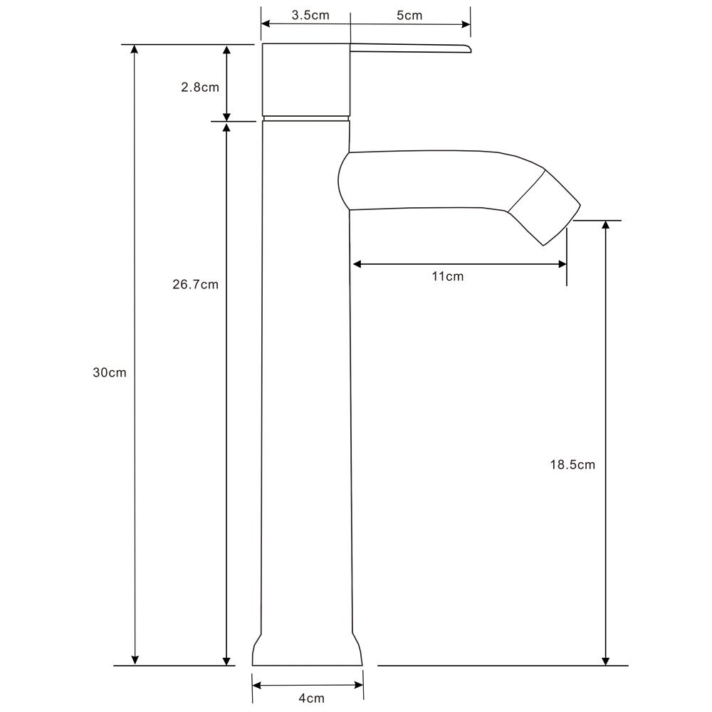 ก๊อกอ่างล้างหน้าเดี่ยวเคาน์เตอร์ NOVABATH NVB-CT137S