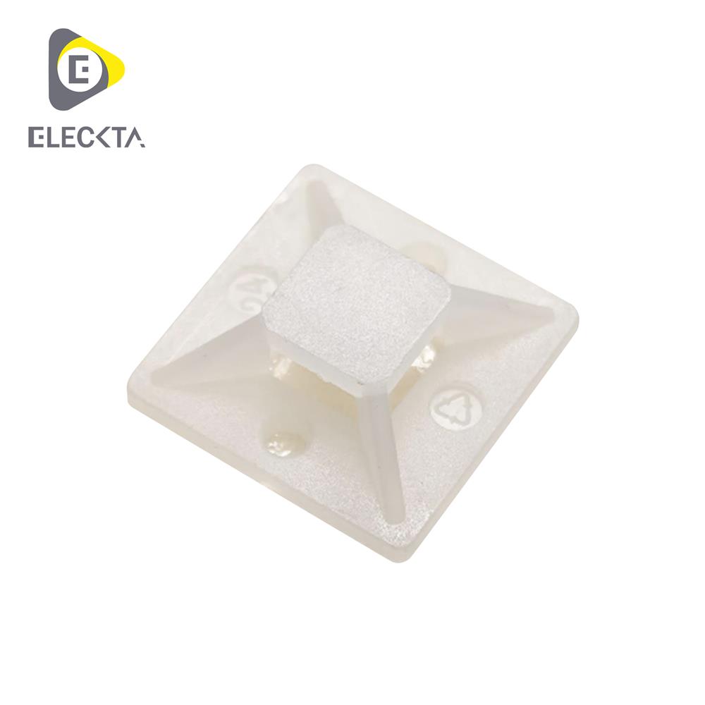 แป้นกาว ELECKTA 18X18 มม. สีขาว (แพ็ก 10 ชิ้น)